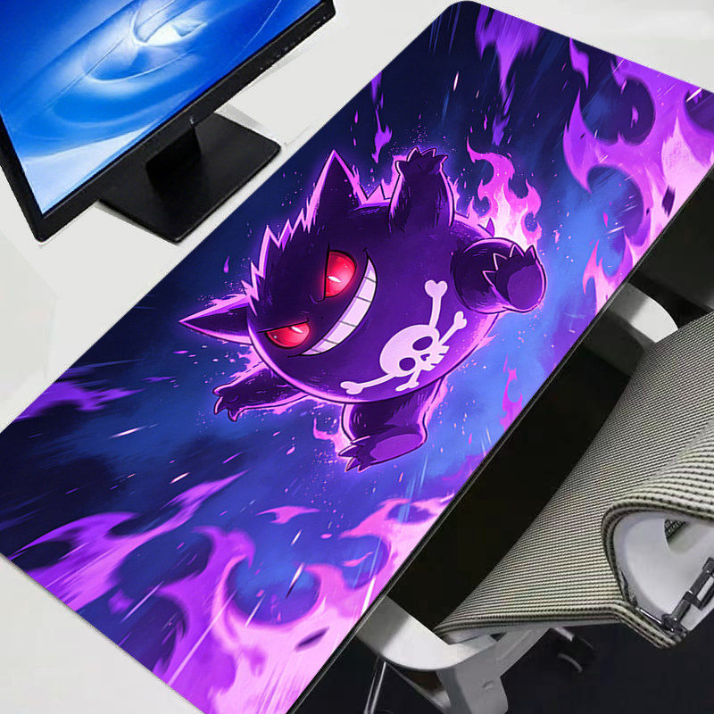Gaming Office Accessories - Mouse Pad Gengar Pokemon Pikachu Anime