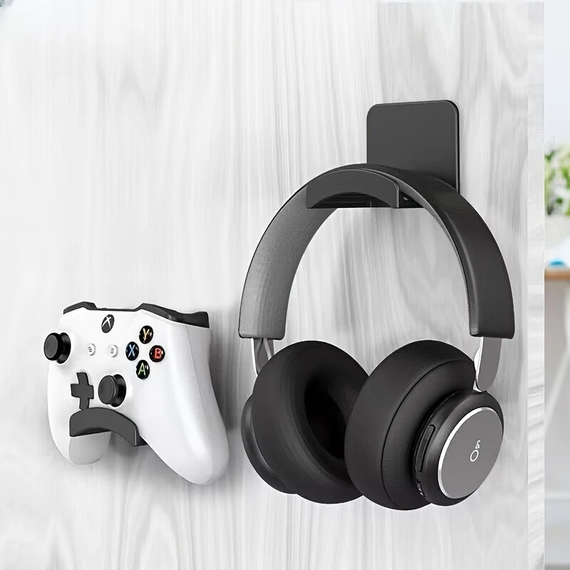 4Pcs Black Adhesive Headphone  – Gaming Office Accessories recenzja i cena