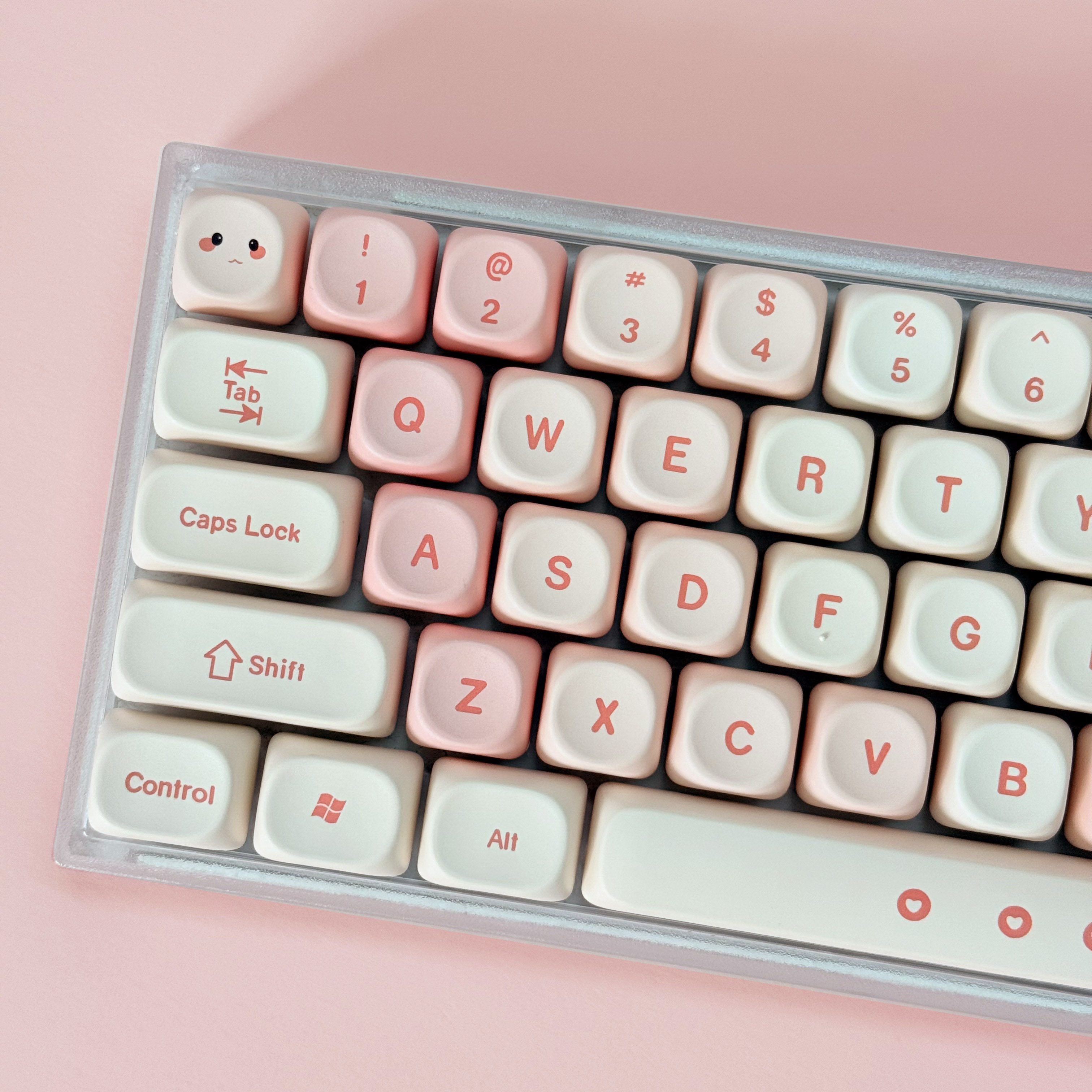 Pink Cherry Cute Style Keycaps – Keyboard Numpad Separate recenzja i cena