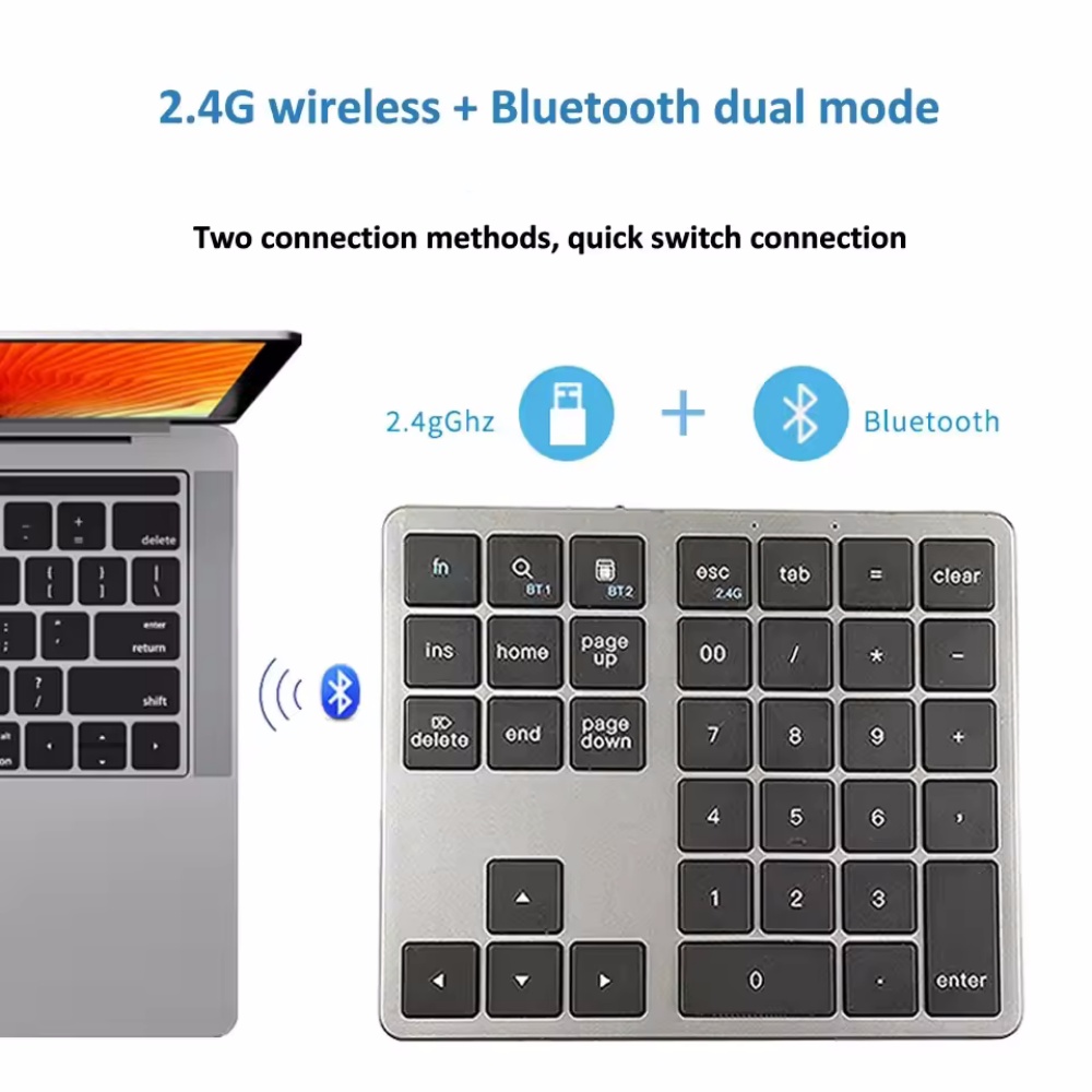 2.4Ghz Wireless + Bluetooth Nu – Keyboard Numpad Separate recenzja i cena