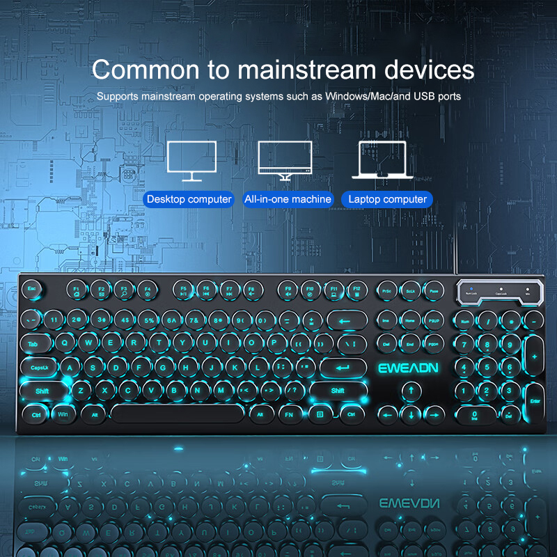 EWEADN Typewriter Gaming Keybo – Gaming Accessories Keyboards recenzja i cena