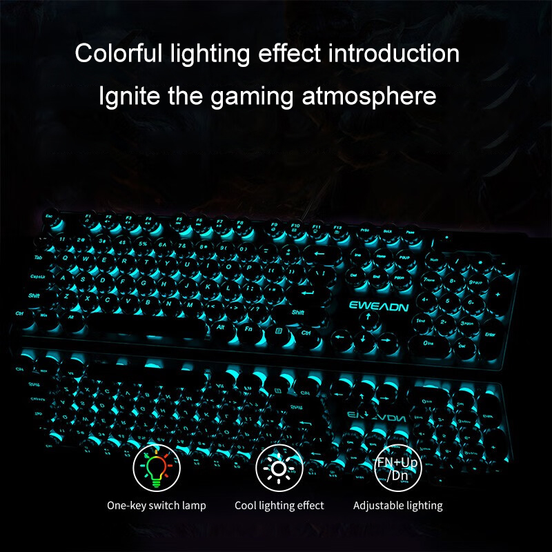 EWEADN Typewriter Gaming Keybo – Gaming Accessories Keyboards recenzja i cena