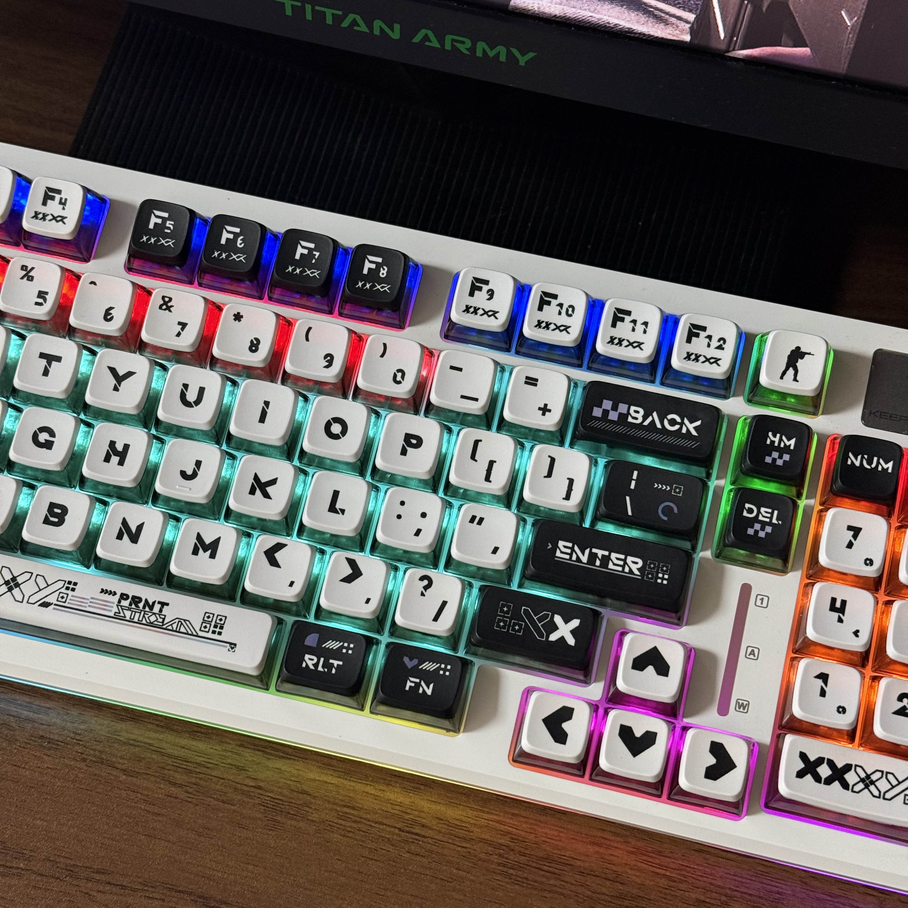 Pudding Keycaps 4-Side Translu – Keyboard Numpad Separate recenzja i cena