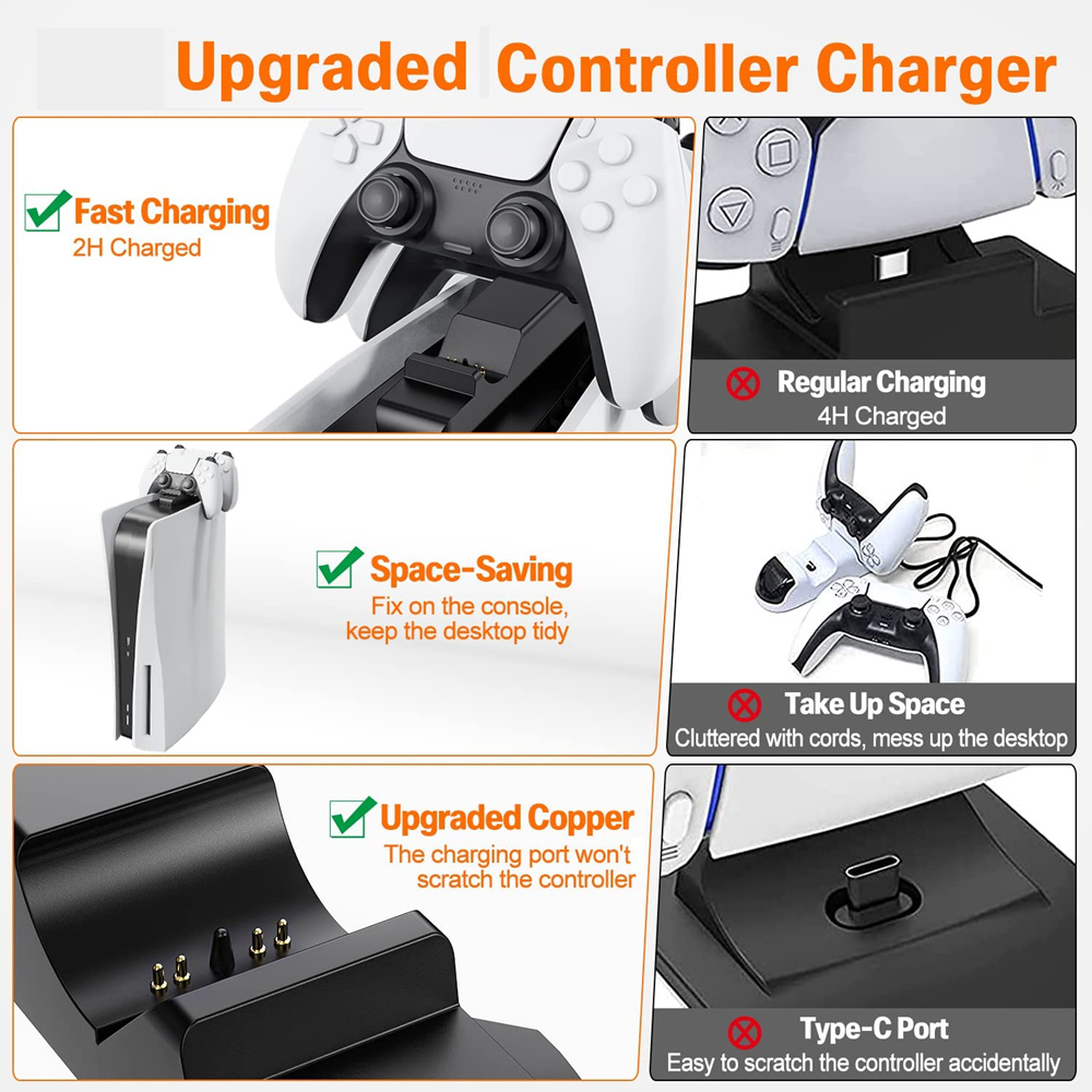 for PS5 Controller Charger Gam – Gaming Accessories For Ps5 recenzja i cena