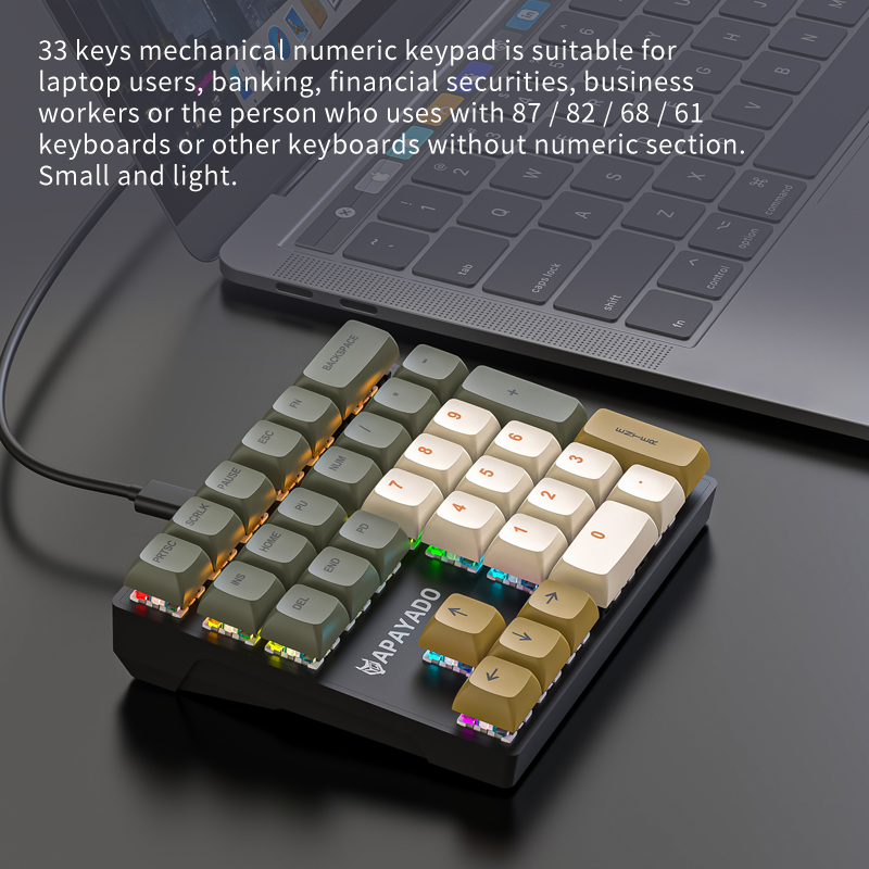 APAYADO Compact Mechanical Num – Keyboard Numpad Separate recenzja i cena