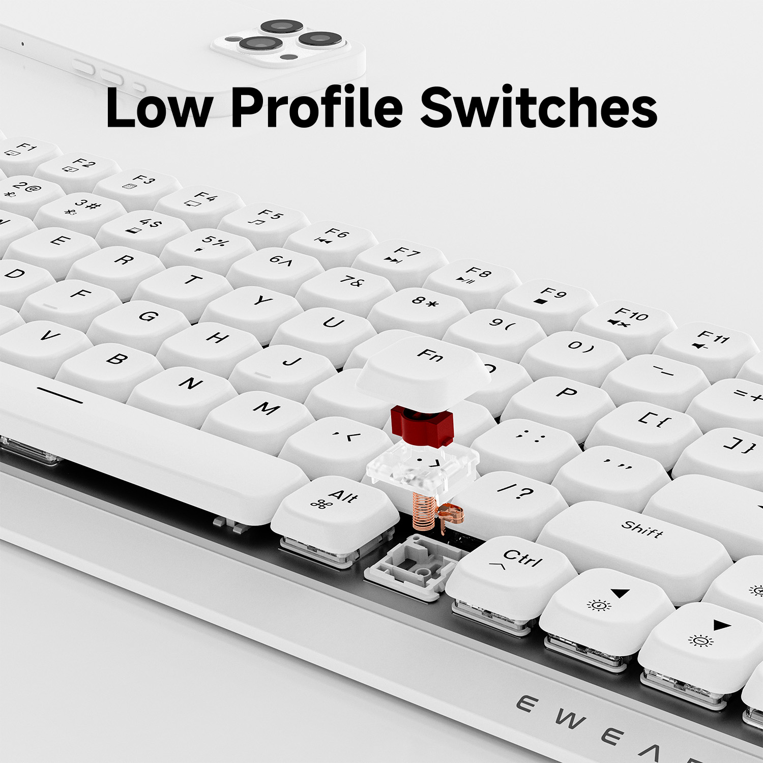 EWEADN 84 Keys Tri-Mode Low Pr – Gaming Accessories Keyboards recenzja i cena