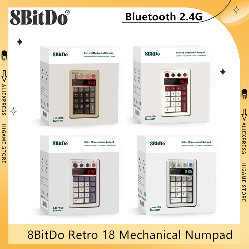 8BitDo Retro 18 Mechanical Num – Keyboard Numpad Separate recenzja i cena