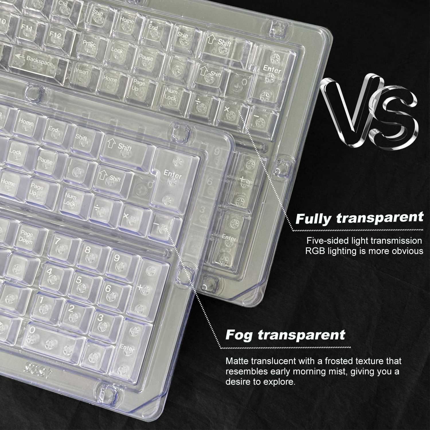 Clear Transparent & Frosted Tr – Keyboard Numpad Separate recenzja i cena